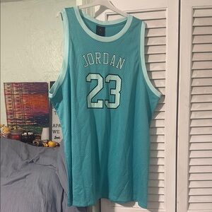 Jordan Aqua Blue Basketball Jersey